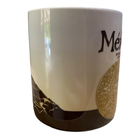 Starbucks Coffee Collector Series 2010 MEXICO Brown Cream Coffee Mug Size 16 oz - Picture 5 of 6